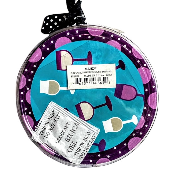 New 12 Piece Coaster Set “Wine Flies When You’re Having Fun” - Picture 7 of 7